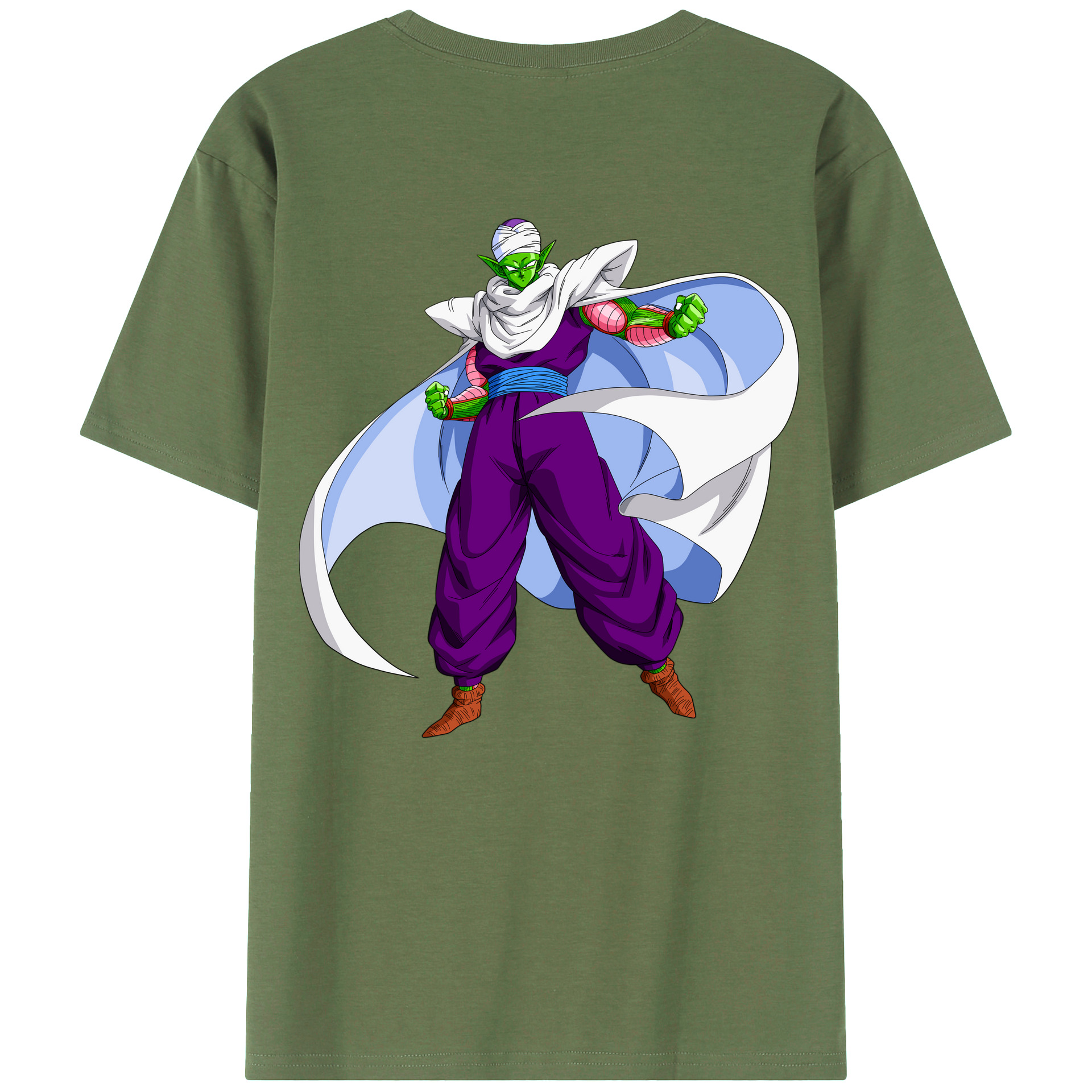 （画像用） ドラゴンボール ピッコロ DRAGON BALL Piccolo 綿100％ メンズ半袖Tシャツ（バックプリント） 通気性